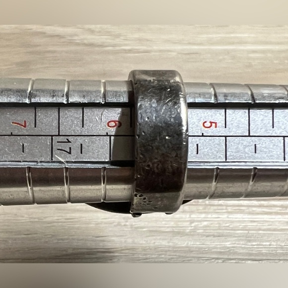 Vintage Native American Navajo Sterling Silver & Blue Lapis Ring, Size 5.75 - Picture 9 of 9